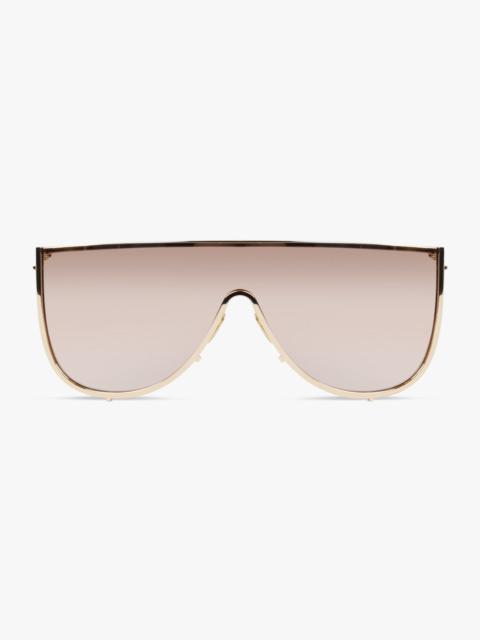 Alaïa AA0094S METAL MASK SUNGLASSES | BROWN