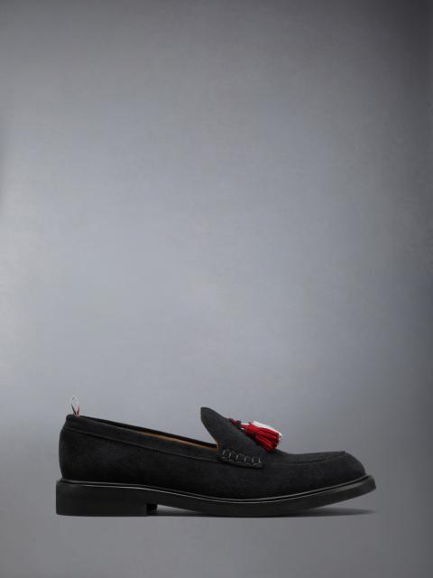 Thom Browne CALF SUEDE RWB TASSEL LOAFER