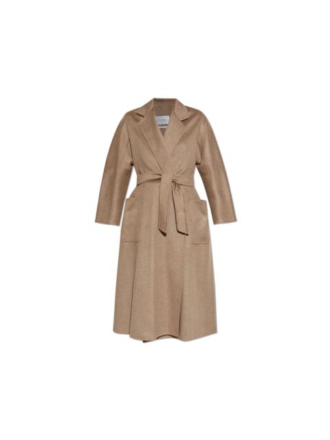 Max Mara MAX MARA Ludmilla Beige Cashmere Long Belted Coat New & Auth
