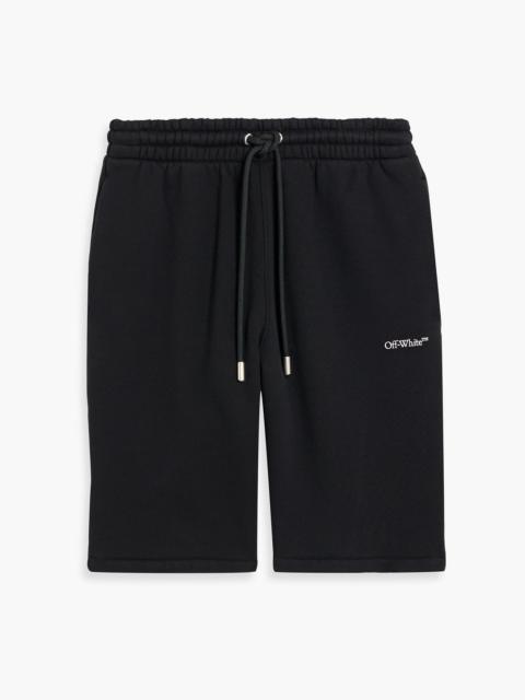 Off-White Printed French cotton-terry shorts