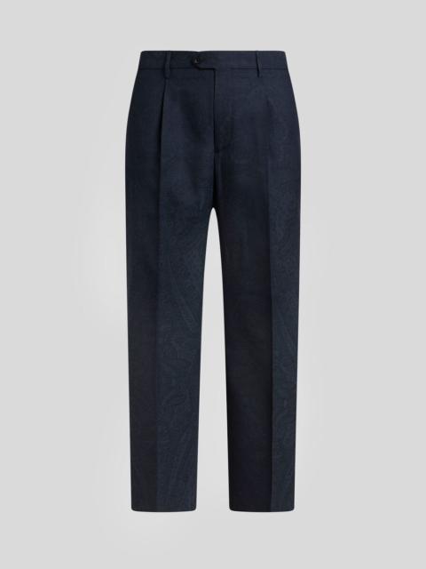 Etro PRINTED WOOL TROUSERS