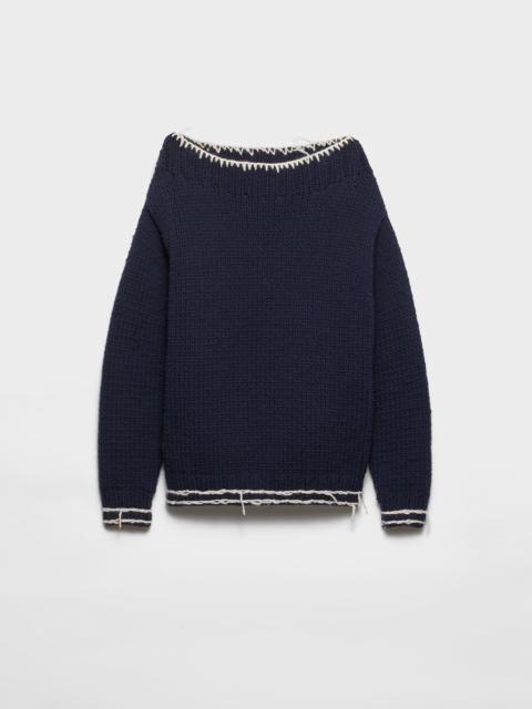 Prada Wool boat-neck sweater
