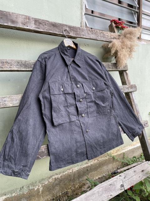 Other Designers Vintage - Vintage 45RPM Denim Button Up Distressed Japan