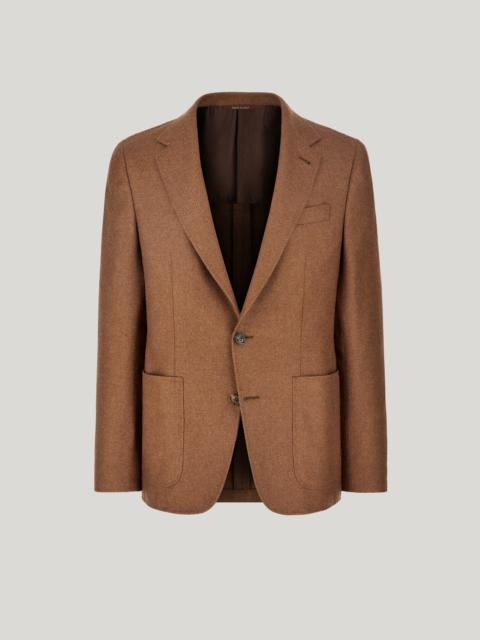 Canali CAMEL SILK AND CASHMERE KEI JACKET