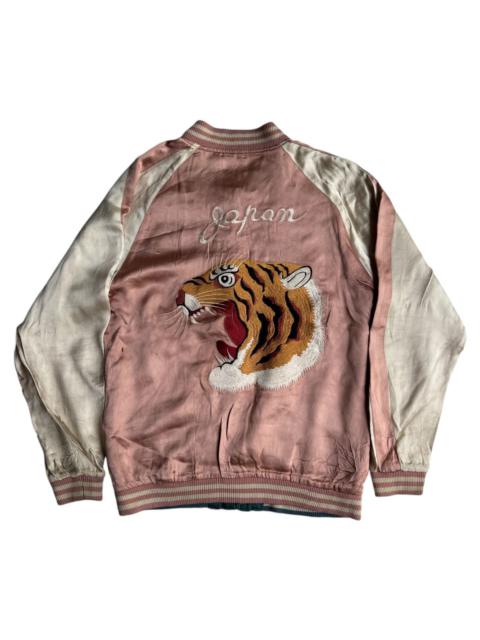 Other Designers Japanese Brand - VERY RARE VINTAGE JACKET SOUVENIR SUKAJAN TIGER DRAGON RAYON