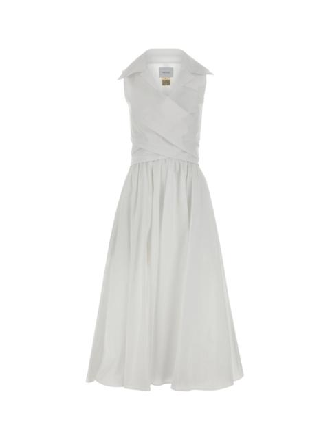 PATOU White faille dress