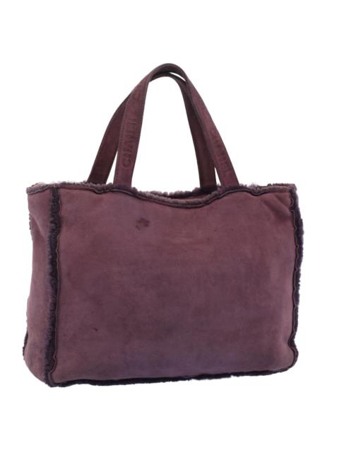 CHANEL CHANEL Hand Bag Mouton Purple CC