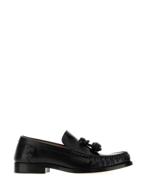 Bottega Veneta Bottega Veneta Men Black Leather Loafers