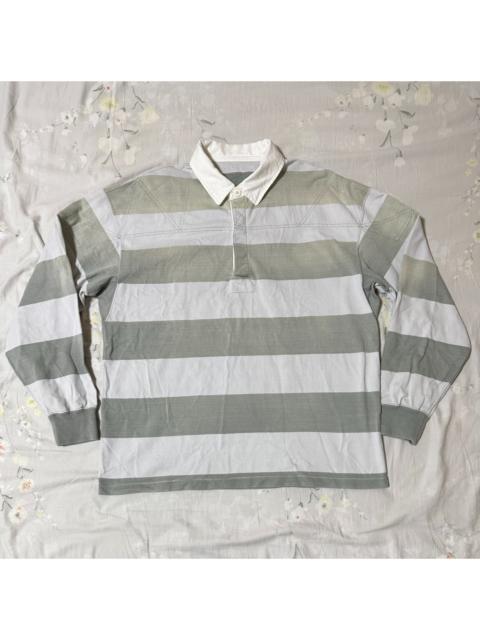visvim Visvim 23SS Larkham Rugby Striped Polo lt.green