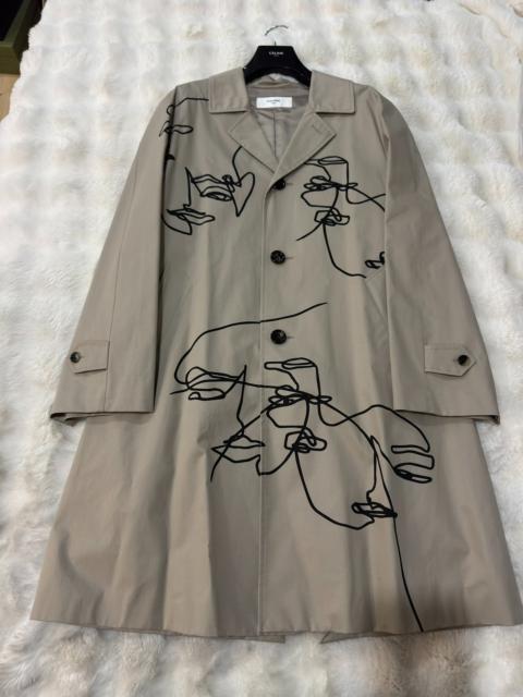 CELINE Celine Runway Graffiti Trench Coat