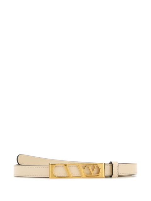 Valentino Ivory leather VLogo Signature belt