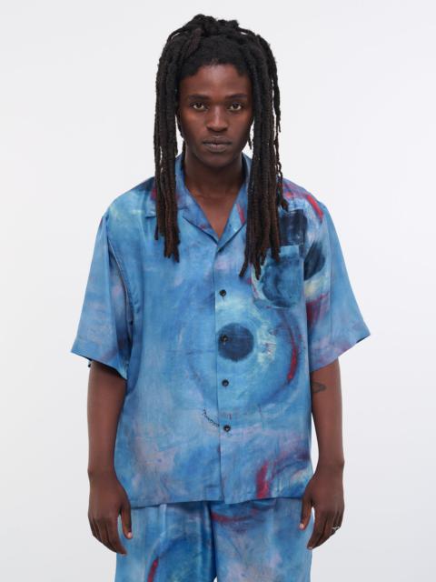 Marni Buchi Blu Bowling Shirt
