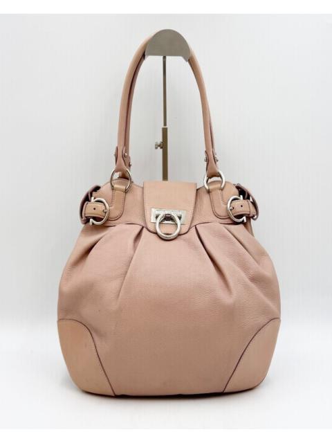 Ferragamo pink leather shoulder bag