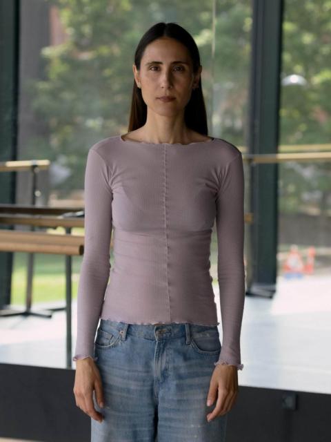 BASERANGE Pama Long Sleeve Tee - Fine Organic Cotton Rib