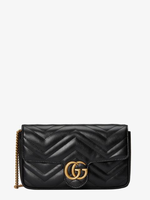 Gucci Woman Gg Marmont Woman Black Shoulder Bags