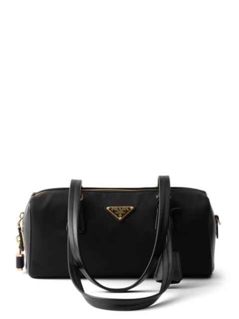 Prada Prada Women Re-Nylon And Leather Medium Top-Handle Bag With Padlock