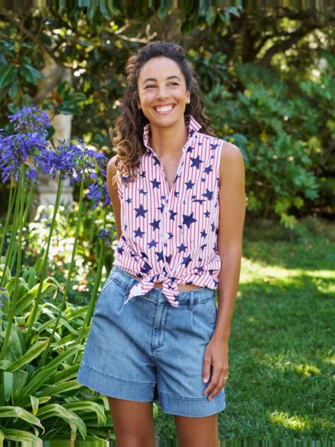 Frank & Eileen Sleeveless Layering Button-Up Shirt