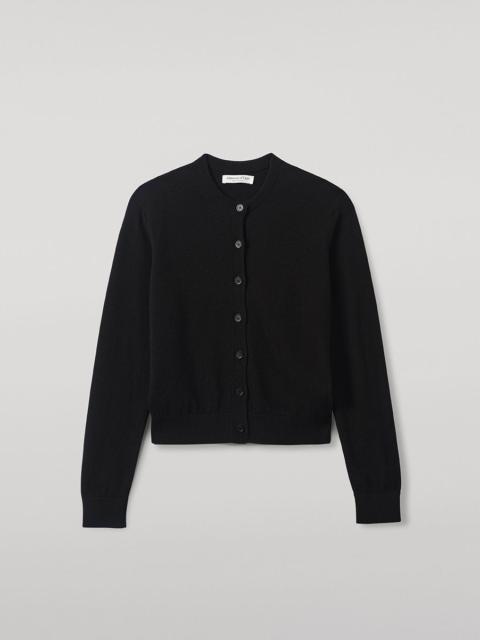 Johnstons of Elgin Classic Cashmere Black Cardigan