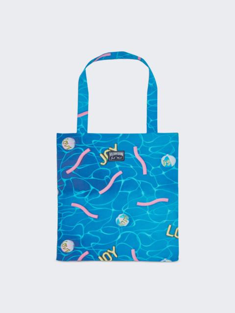 Vilebrequin Balade Printed Tote Swim Fabric Blue