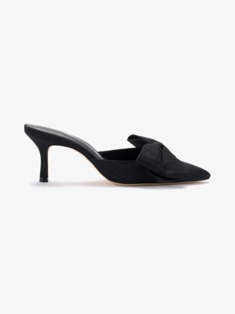 Larroudé Mini Elle Pump In Black Fabric