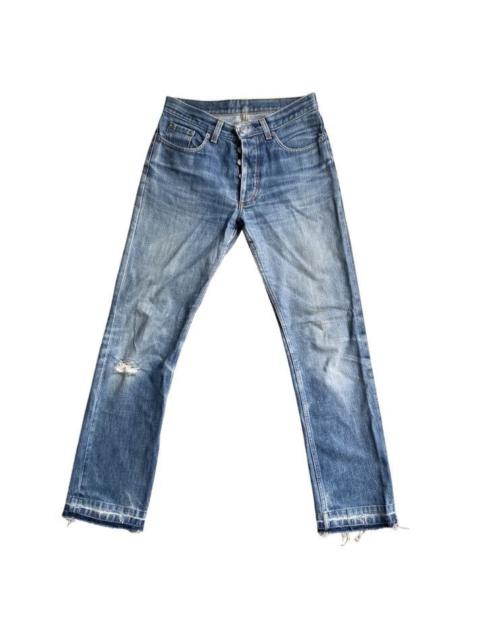 Helmut Lang Archive 1999 Classic Faded Raw Denim Italian Cut