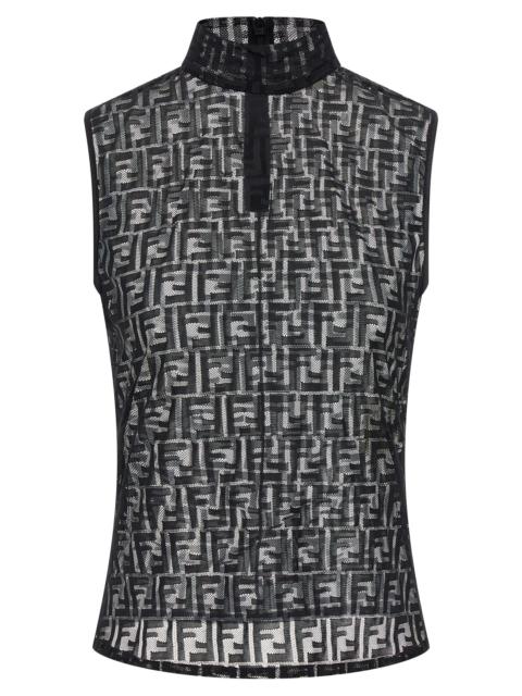 FENDI Fendi Women 'Ff' Lace Top