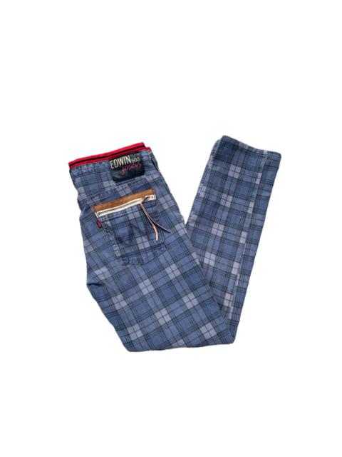 Other Designers Edwin - Vintage Edwin 503 Jerseys Stretchable Tartan Plaid Pants