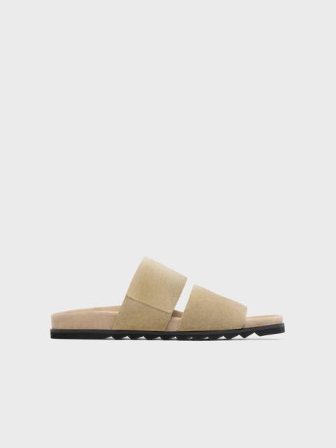 Banded Slide Sandals in Suede