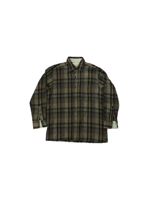 Other Designers VINTAGE 90s JAPAN DESIGN FLANNEL WARM WOOL