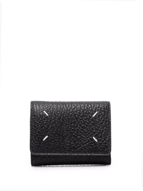four-stitch leather wallet