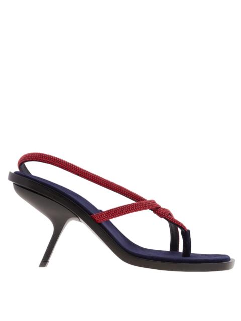 FERRAGAMO Ferragamo Fleur 85 Embellished Sandals, Size 9 C
