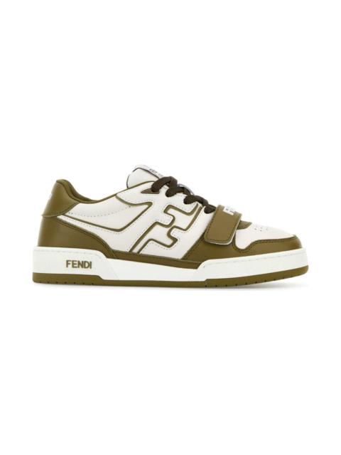 Two-tone Leather Fendi Match Sneakers