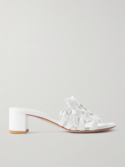 Gianvito Rossi Amalfi 45 Woven Leather Sandals