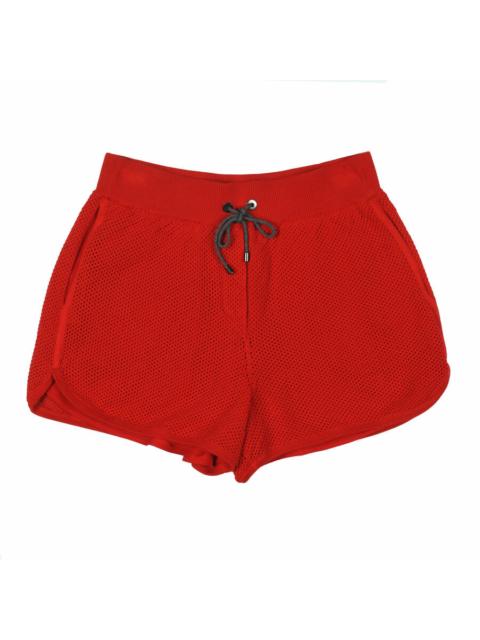 Brunello Cucinelli Brunello Cucinelli Red Mesh Athletic Shorts