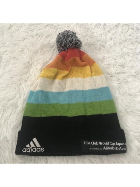 adidas Rare Fifa Club World Cup Japan 2016 x adidas 3 stripes big logo embroidery beanie hat