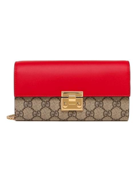 GUCCI (WMNS) Gucci Padlock Long Single Shoulder Bag Red 453506-KLQIG-9784