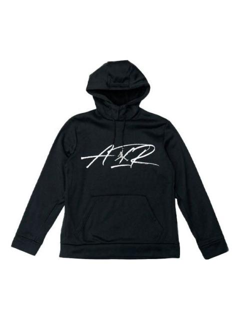 Jordan Air Jordan Therma Graphic Casual Sports Pocket hooded Pullover Black CK6792-010