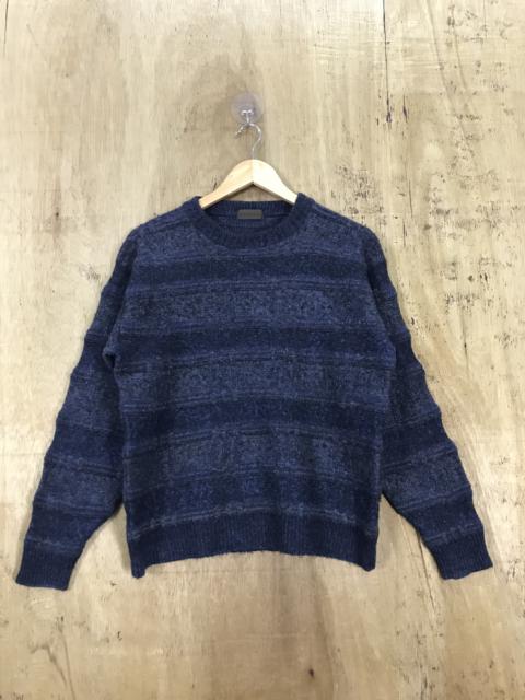 Other Designers Homespun Knitwear - Viest Striped Cable Knit Sweater Vintage