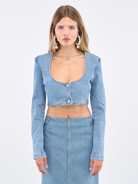 MAGDA BUTRYM Denim Crop Jacket