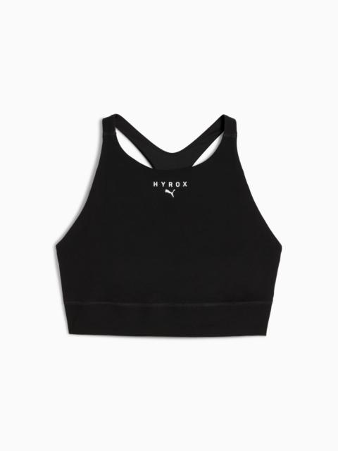 PUMA PUMA x HYROX Shapeluxe High Neck Women's Moisture Wicking, Mid Impact Sports Bra