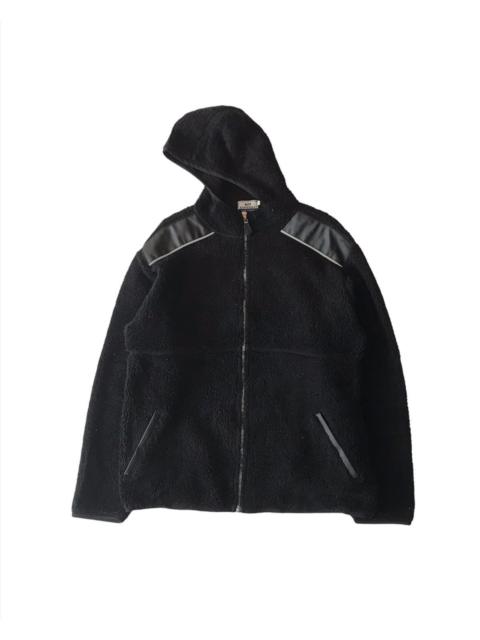 Other Designers SUPERGA FLEECE SHERPA HOODIE ZIP UP JACKET