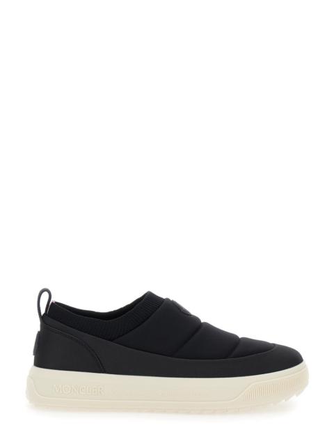 Moncler Moncler Men 'Monpulse' Black Low Top Sneakers With Logo Patch On The Front In Tech Fabric Man