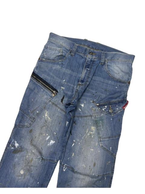 Other Designers Archival Clothing - 🔥BURTLE X CORDURA FABRIC PAINTER DENIM MULTI POCKET JEANS