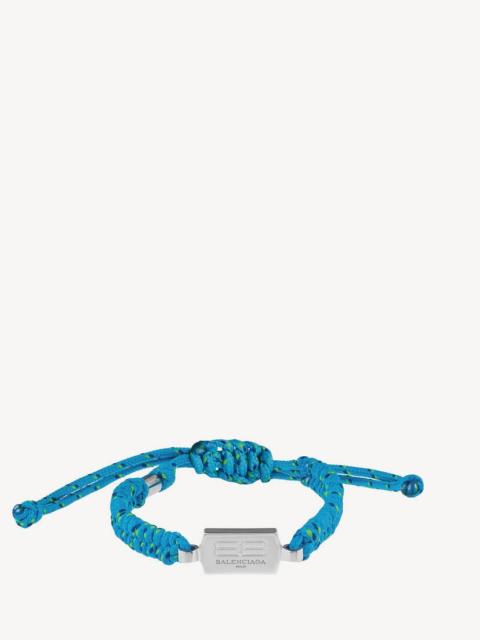 BALENCIAGA Saint-germain Lace Bracelet in Turquoise/black/green/shiny Silver