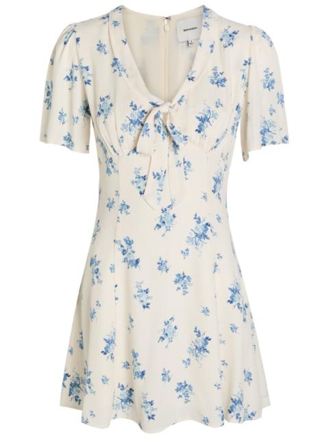 Reformation Reformation Tyra Floral-print Crepe Mini Dress