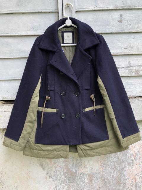 Other Designers Designer - Bittoko Double Breast Reconstruct Nylon Wool Jacket