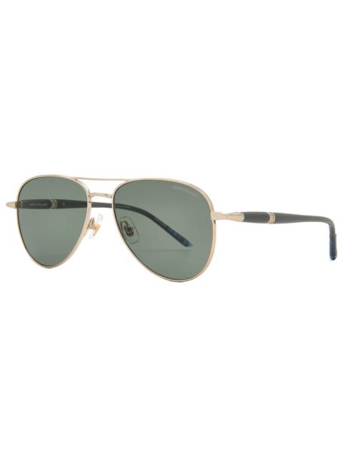 Montblanc Montblanc Green Pilot Men's Sunglasses MB0345S 004 57