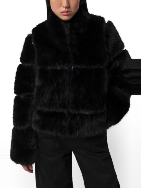 APPARIS Apparis Sai Faux Fur Coat in Noir at Nordstrom