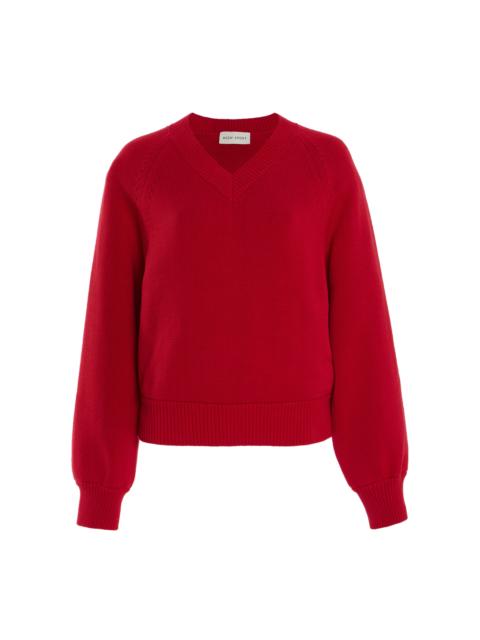 HIGH SPORT Veronica Cotton Sweater red
