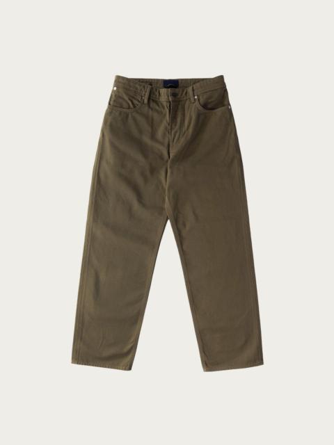 Stone Island Loose Bull Denim Pants - Olive